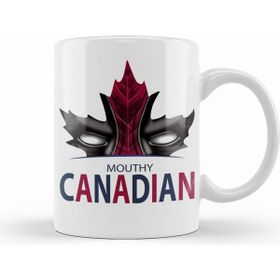 Humuts Porselen Beyaz Mouthy Canadian Kupa Bardak