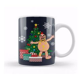 Humuts Porselen Beyaz Mr Blobby Around The Christmas Tree Kupa Bardak