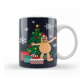 Humuts Porselen Beyaz Mr Blobby Around The Christmas Tree Kupa Bardak