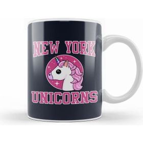 Humuts Porselen Beyaz New York Unicorns Varsity Kupa Bardak