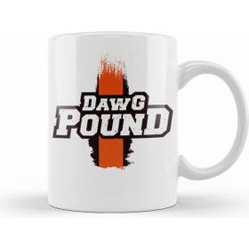 Humuts Porselen Beyaz Nfl Cleveland Browns Dawg Pound Kupa Bardak