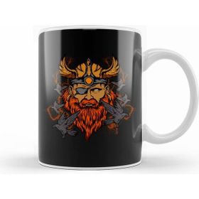 Humuts Porselen Beyaz Odin The Norse Mythology Viking God His Ravens Kupa Bardak