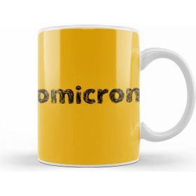 Humuts Porselen Beyaz Omicron Sosial Distancing Kupa Bardak