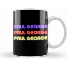 Humuts Porselen Beyaz Paul George Basketball Gifts Vintage Retro Rainbow Quotes For Boys And Dad Kupa Bardak