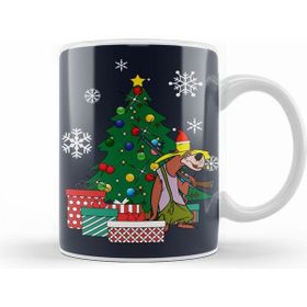 Humuts Porselen Beyaz Paw Rugg Around The Christmas Tree Hillbilly Bears Kupa Bardak