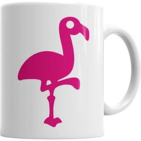 Humuts Porselen Beyaz Pembe Yavru Flamingo 2 Kupa Bardak
