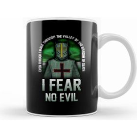 Humuts Porselen Beyaz Shadow Of Death I Fear No Evil Christian Templar Kupa Bardak