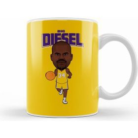 Humuts Porselen Beyaz Shaquille Oneal Big Diesel Kupa Bardak