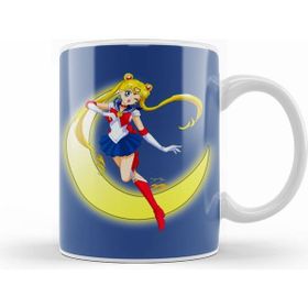 Humuts Porselen Beyaz She Is The One Sailor Moon Royal Blue Kupa Bardak
