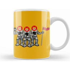 Humuts Porselen Beyaz Shiba Inu Coin To The Moon Shıbarmy Kupa Bardak