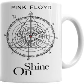Humuts Porselen Beyaz Shine On You Crazy Diamond Kupa Bardak