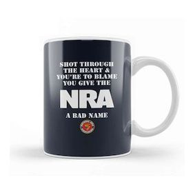 Humuts Porselen Beyaz Shot Through The Heart Nra Kupa Bardak