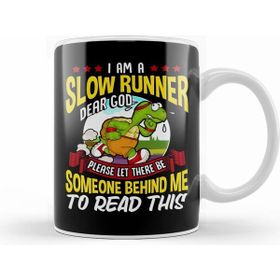 Humuts Porselen Beyaz Slow Runner Please Let There Be Someone Behind Me Kupa Bardak