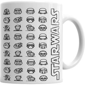 Humuts Porselen Beyaz Star Wars 4 Kupa Bardak