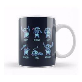 Humuts Porselen Beyaz Stitch Monster Emotions Kupa Bardak
