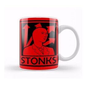 Humuts Porselen Beyaz Stonks 03 Kupa Bardak