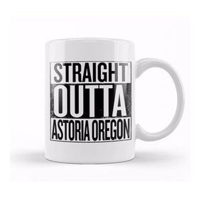 Humuts Porselen Beyaz Straight Outta Asteria Oregon The Goonies White Kupa Bardak