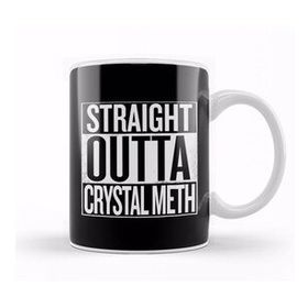 Humuts Porselen Beyaz Straight Outta Crystal Meth Breaking Bad White Kupa Bardak