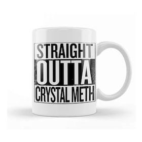 Humuts Porselen Beyaz Straight Outta Crystal Meth Breaking Bad White Kupa Bardak