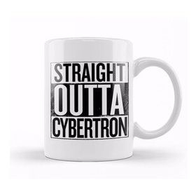 Humuts Porselen Beyaz Straight Outta Cybertron Transformers Kupa Bardak