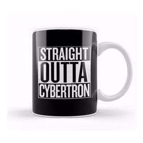 Humuts Porselen Beyaz Straight Outta Cybertron Transformers White Kupa Bardak