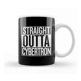 Humuts Porselen Beyaz Straight Outta Cybertron Transformers White Kupa Bardak