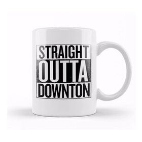 Humuts Porselen Beyaz Straight Outta Downton Abbey Kupa Bardak