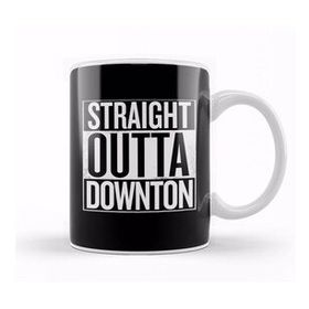 Humuts Porselen Beyaz Straight Outta Downton Abbey White Kupa Bardak