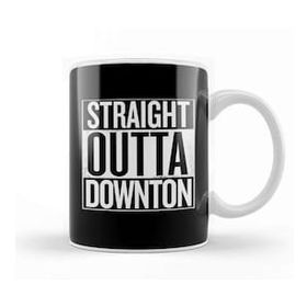 Humuts Porselen Beyaz Straight Outta Downton Abbey White Kupa Bardak