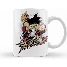 Humuts Porselen Beyaz Street Fighter Kupa Bardak