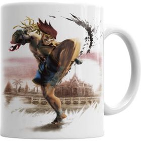 Humuts Porselen Beyaz Street Fighter Kupa Bardak