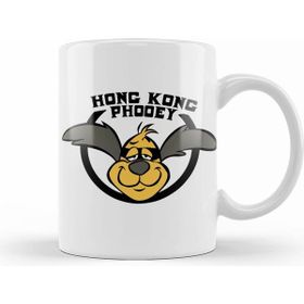 Humuts Porselen Beyaz Super Guy Portrait Hong Kong Phooey Kupa Bardak