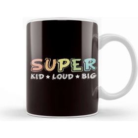 Humuts Porselen Beyaz Super Kid Loud Big Son Daughter Sister Brother Children Baby Kupa Bardak
