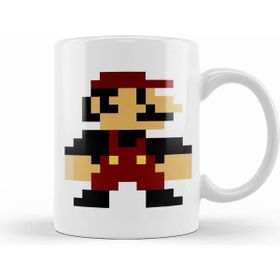Humuts Porselen Beyaz Super Mario Bros Kupa Bardak