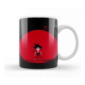 Humuts Porselen Beyaz Super Saiyan Dbz Red Moon Kupa Bardak