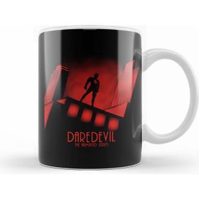 Humuts Porselen Beyaz Superheros Daredevil The Animated Kupa Bardak