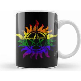 Humuts Porselen Beyaz Supernatural Anti Possession Pride Kupa Bardak