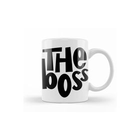Humuts Porselen Beyaz The Boss 05 Kupa Bardak
