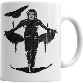 Humuts Porselen Beyaz The Crow Face O Kupa Bardak
