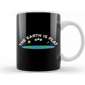 Humuts Porselen Beyaz The Earth Is Flat Moon And Sun Flat Earth Kupa Bardak