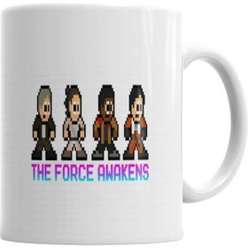 Humuts Porselen Beyaz The Force Awakens 8 Bits Kupa Bardak