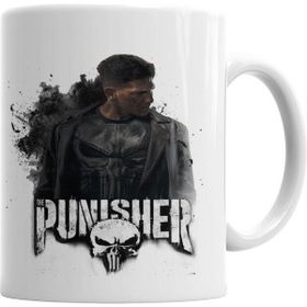 Humuts Porselen Beyaz The Punısher Justiceiro Serie Kupa Bardak