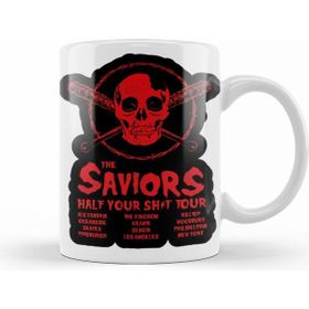 Humuts Porselen Beyaz The Saviors Half Your Shit Tour Kupa Bardak