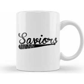 Humuts Porselen Beyaz The Saviors Team Logo Kupa Bardak