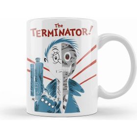 Humuts Porselen Beyaz The Terminatör Exterminador Kupa Bardak