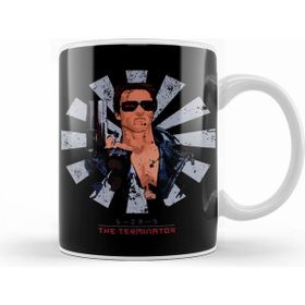 Humuts Porselen Beyaz The Terminator Retro Japanese Kupa Bardak