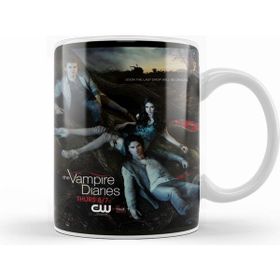Humuts Porselen Beyaz The Vampire Diaries Kupa Bardak