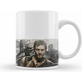Humuts Porselen Beyaz The Walking Dead Daryl Zombi Avcısı Kupa Bardak