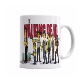 Humuts Porselen Beyaz The Walking Dead Hilltop Community Rick Carl Maggie Creepers Rosita Glenn Carol Daryl Kupa Bardak