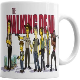 Humuts Porselen Beyaz The Walking Dead Hilltop Community Rick Carl Maggie Creepers Rosita Glenn Carol Daryl Kupa Bardak